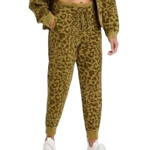 JoyLab 7/8 Jogger Pants Women's Size S Army Cheetah Print High Rise Drawstring